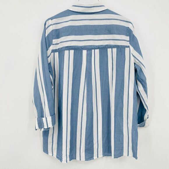 Show Me Your Mumu Sz Medium Stayton Tunic Top in Sailboat Stripe - Picture 8 of 9